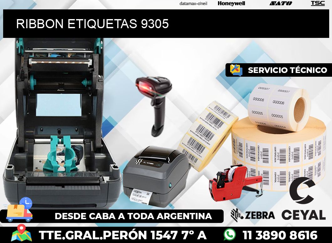 RIBBON ETIQUETAS 9305