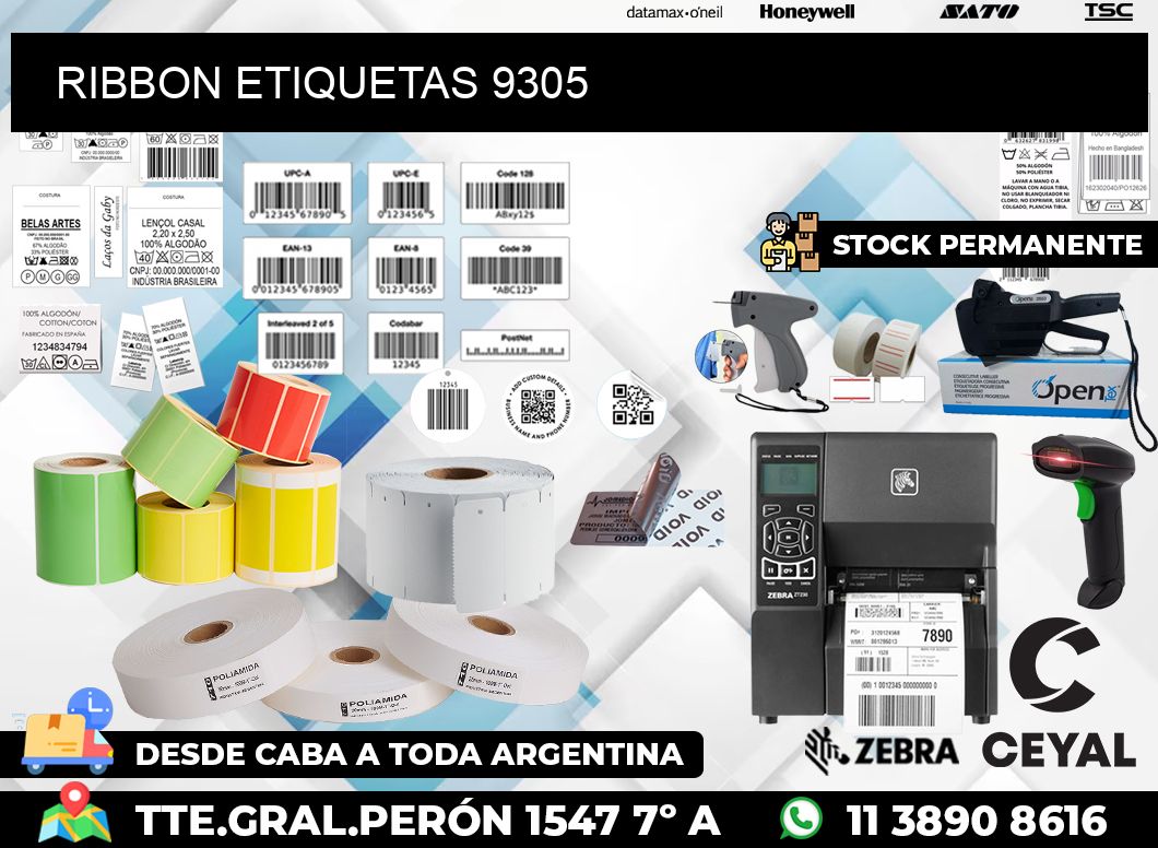RIBBON ETIQUETAS 9305