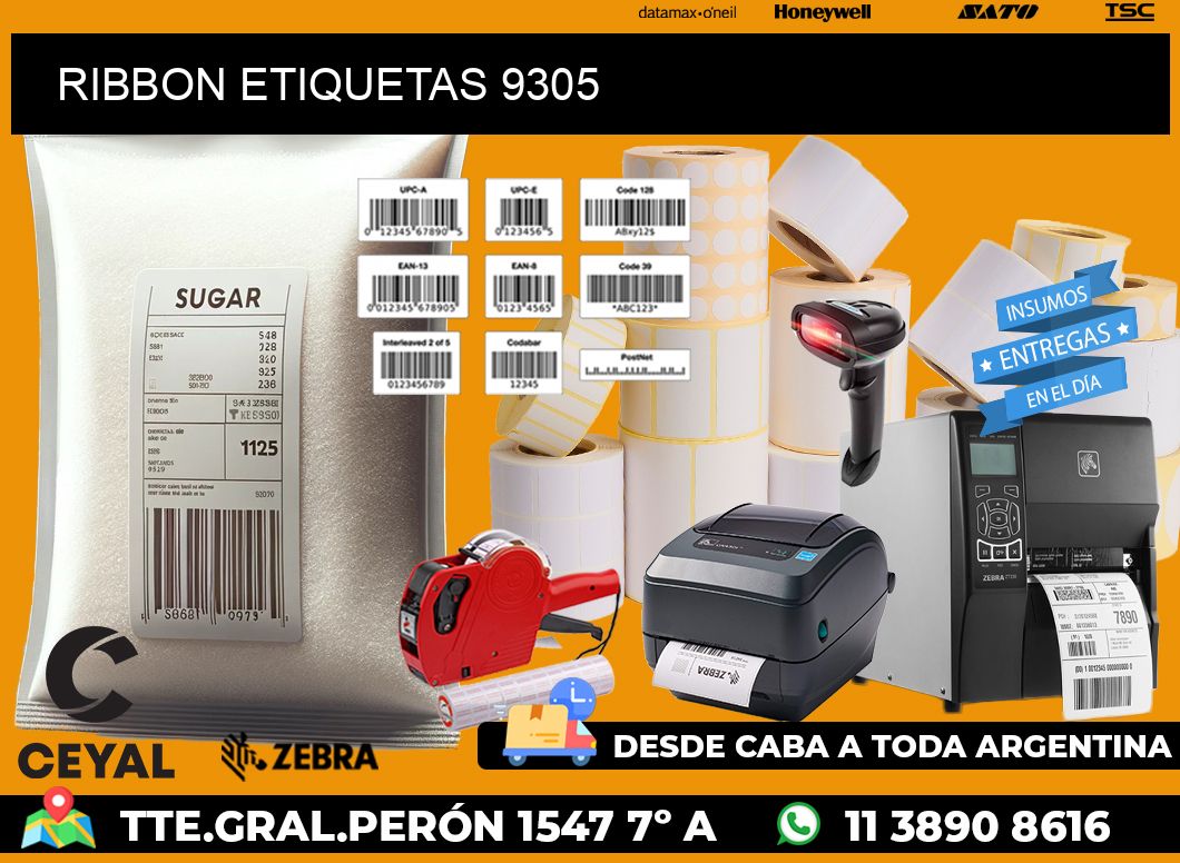 RIBBON ETIQUETAS 9305