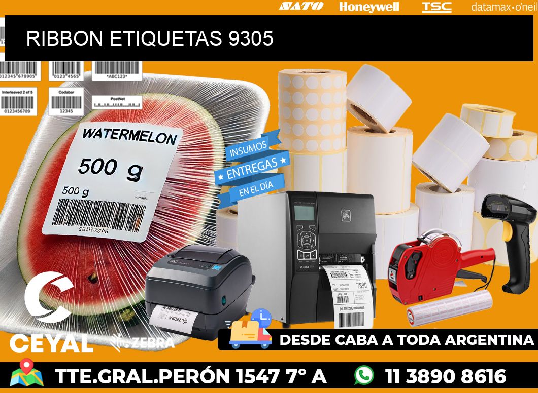 RIBBON ETIQUETAS 9305