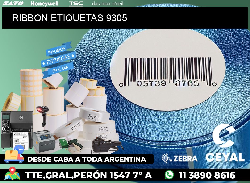 RIBBON ETIQUETAS 9305