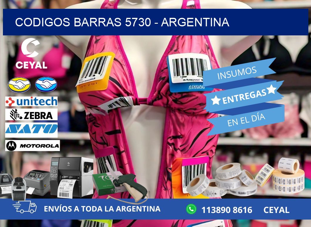 CODIGOS BARRAS 5730 – ARGENTINA