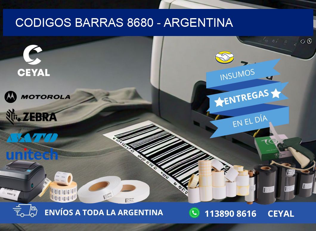 CODIGOS BARRAS 8680 – ARGENTINA