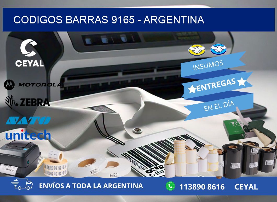 CODIGOS BARRAS 9165 - ARGENTINA
