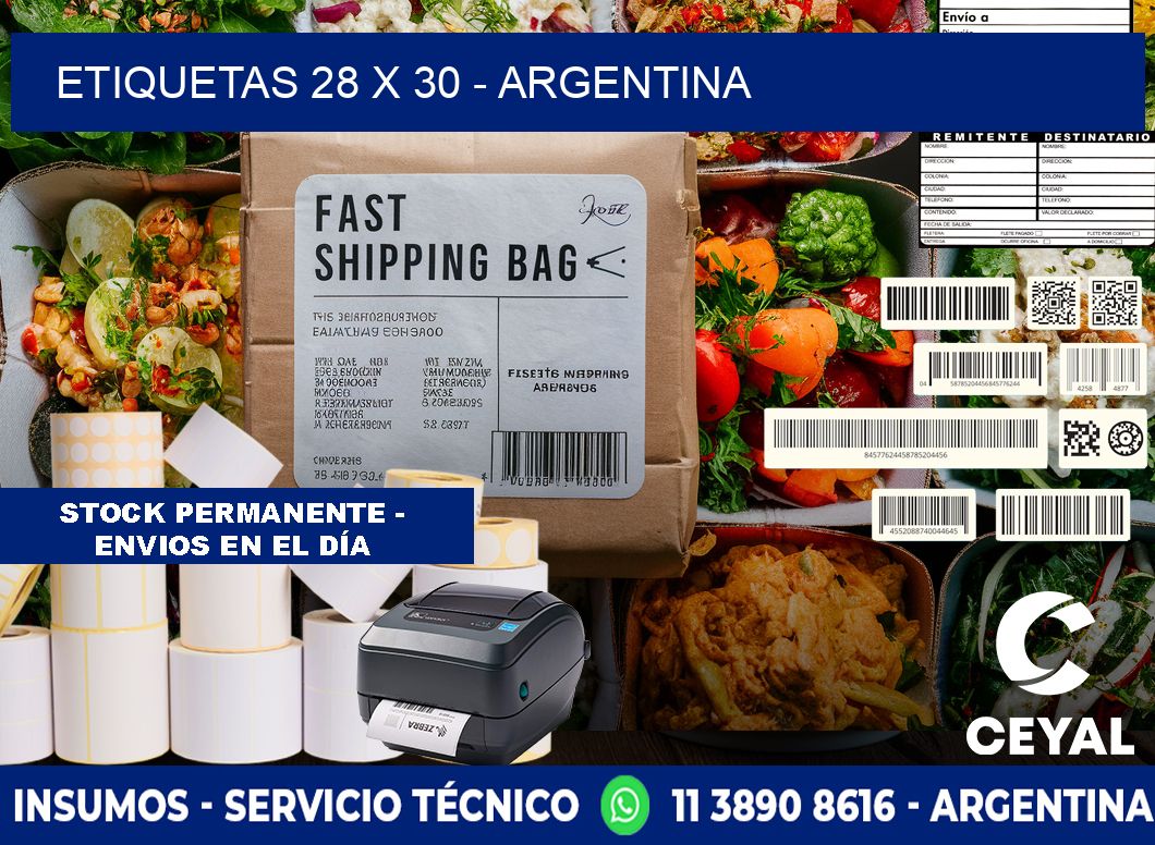 ETIQUETAS 28 x 30 - ARGENTINA