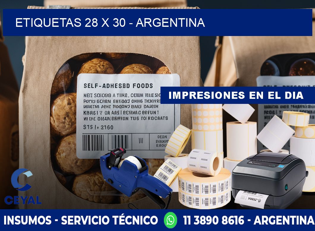 ETIQUETAS 28 x 30 - ARGENTINA