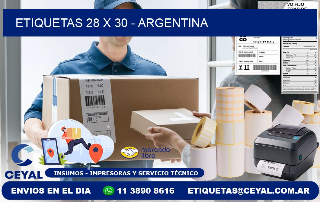 ETIQUETAS 28 x 30 - ARGENTINA