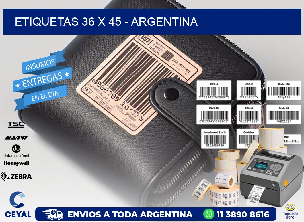 ETIQUETAS 36 x 45 - ARGENTINA