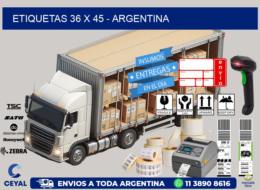 ETIQUETAS 36 x 45 - ARGENTINA