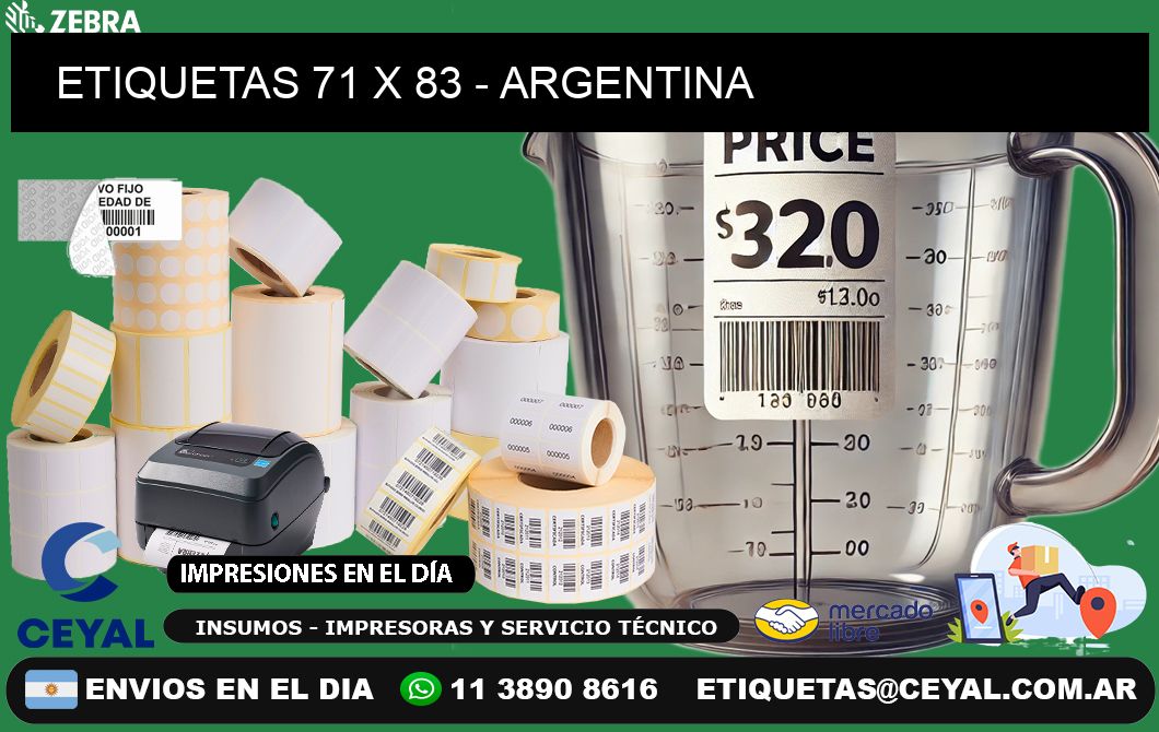 ETIQUETAS 71 x 83 - ARGENTINA