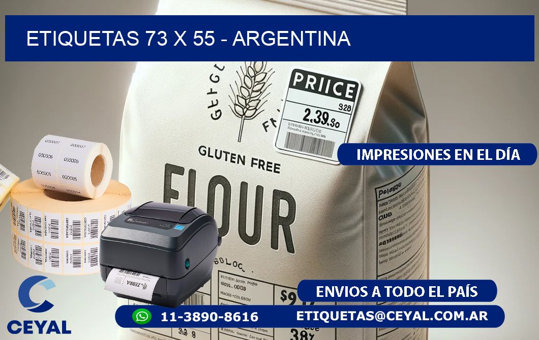 ETIQUETAS 73 x 55 - ARGENTINA