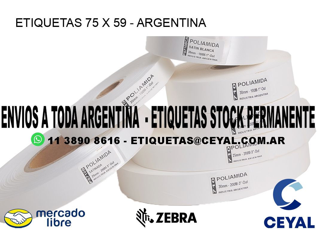 ETIQUETAS 75 x 59 - ARGENTINA