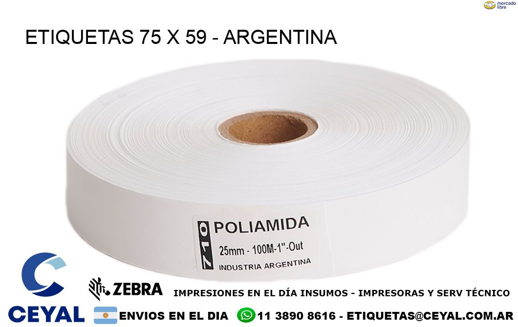 ETIQUETAS 75 x 59 - ARGENTINA