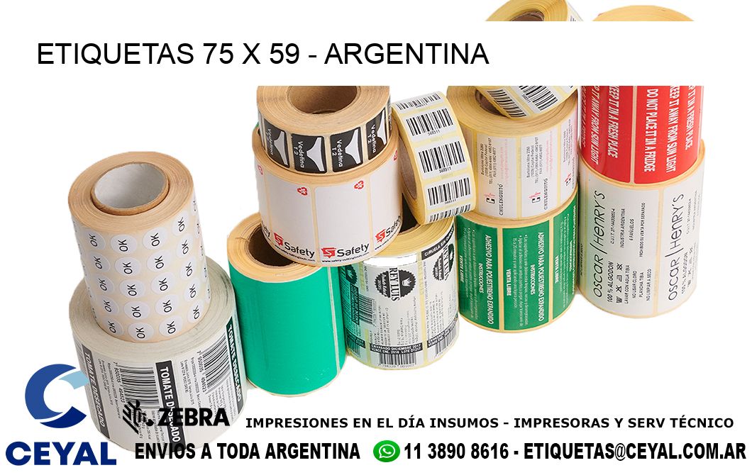 ETIQUETAS 75 x 59 - ARGENTINA