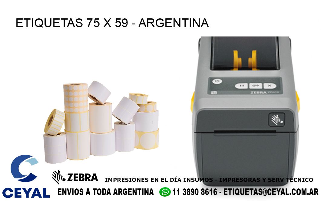 ETIQUETAS 75 x 59 - ARGENTINA