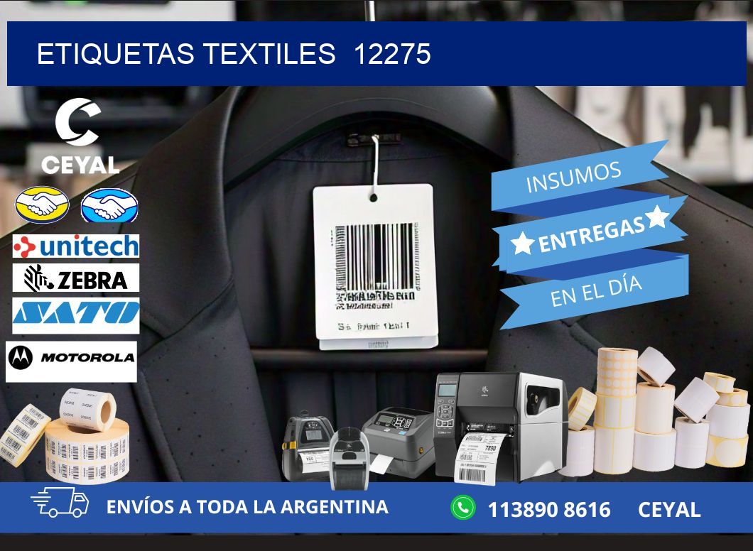 ETIQUETAS TEXTILES  12275