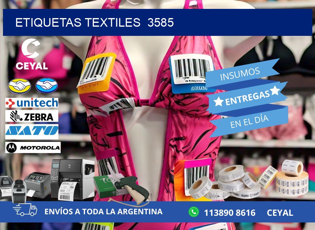 ETIQUETAS TEXTILES  3585