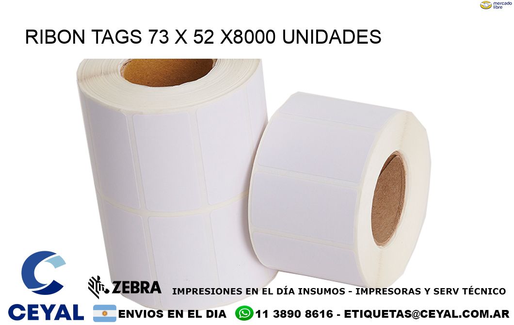 RIBON TAGS 73 x 52 X8000 UNIDADES