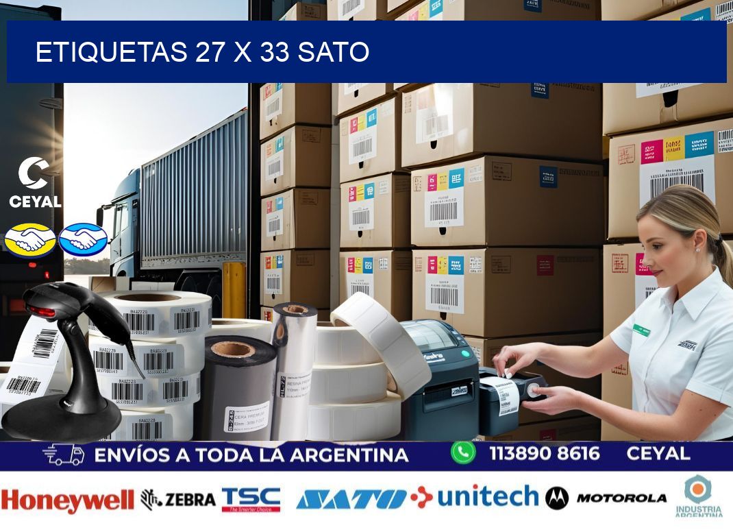 ETIQUETAS 27 x 33 SATO
