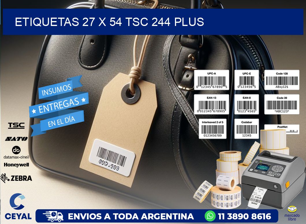 ETIQUETAS 27 x 54 TSC 244 PLUS