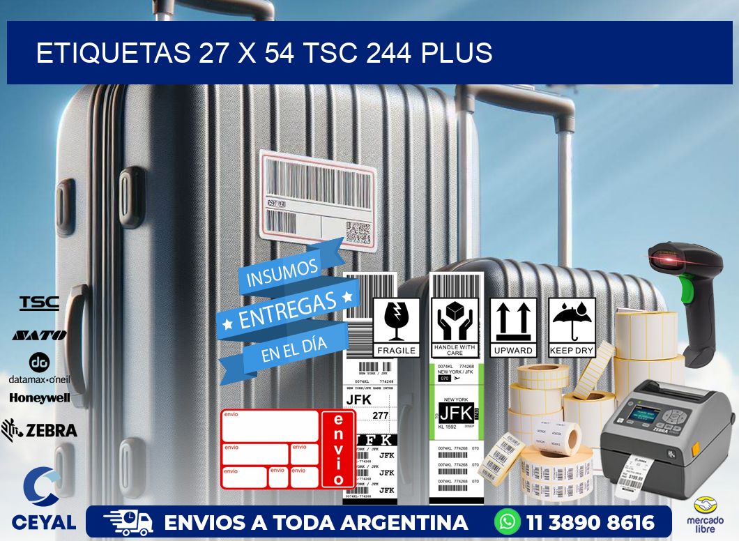 ETIQUETAS 27 x 54 TSC 244 PLUS
