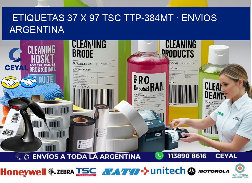 ETIQUETAS 37 x 97 TSC TTP-384MT · ENVIOS ARGENTINA