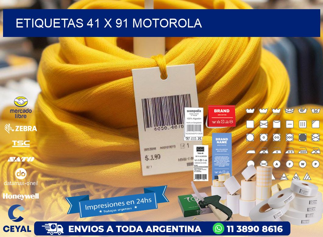 ETIQUETAS 41 x 91 MOTOROLA