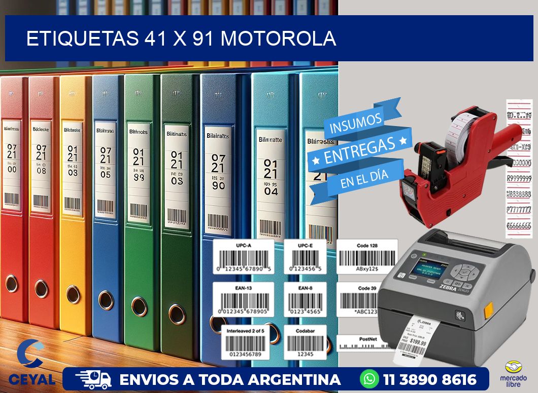 ETIQUETAS 41 x 91 MOTOROLA