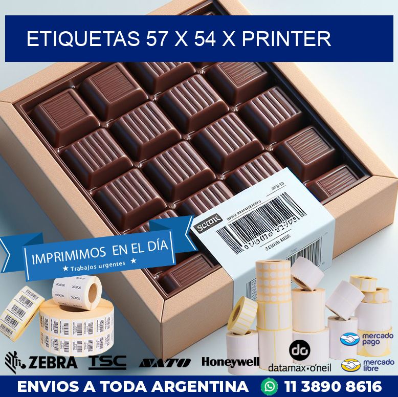 ETIQUETAS 57 x 54 X PRINTER
