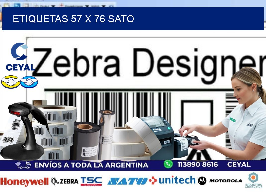 ETIQUETAS 57 x 76 SATO