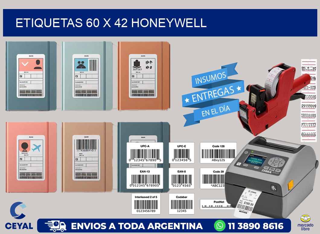 ETIQUETAS 60 x 42 HONEYWELL