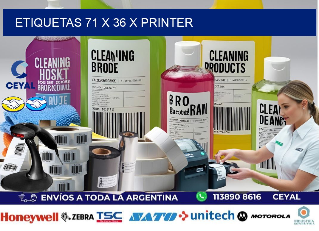 ETIQUETAS 71 x 36 X PRINTER
