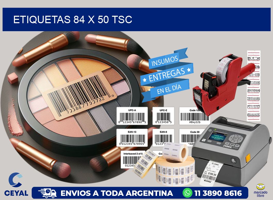 ETIQUETAS 84 x 50 TSC