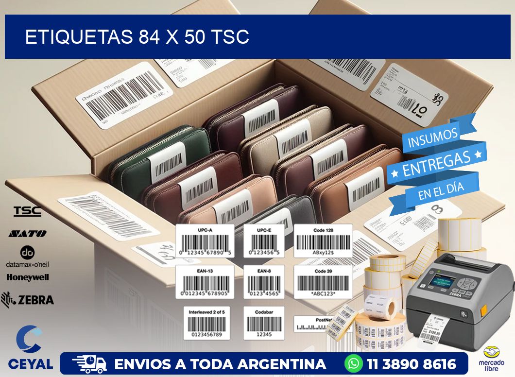 ETIQUETAS 84 x 50 TSC