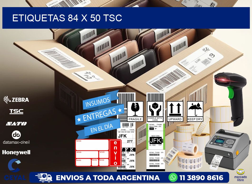 ETIQUETAS 84 x 50 TSC