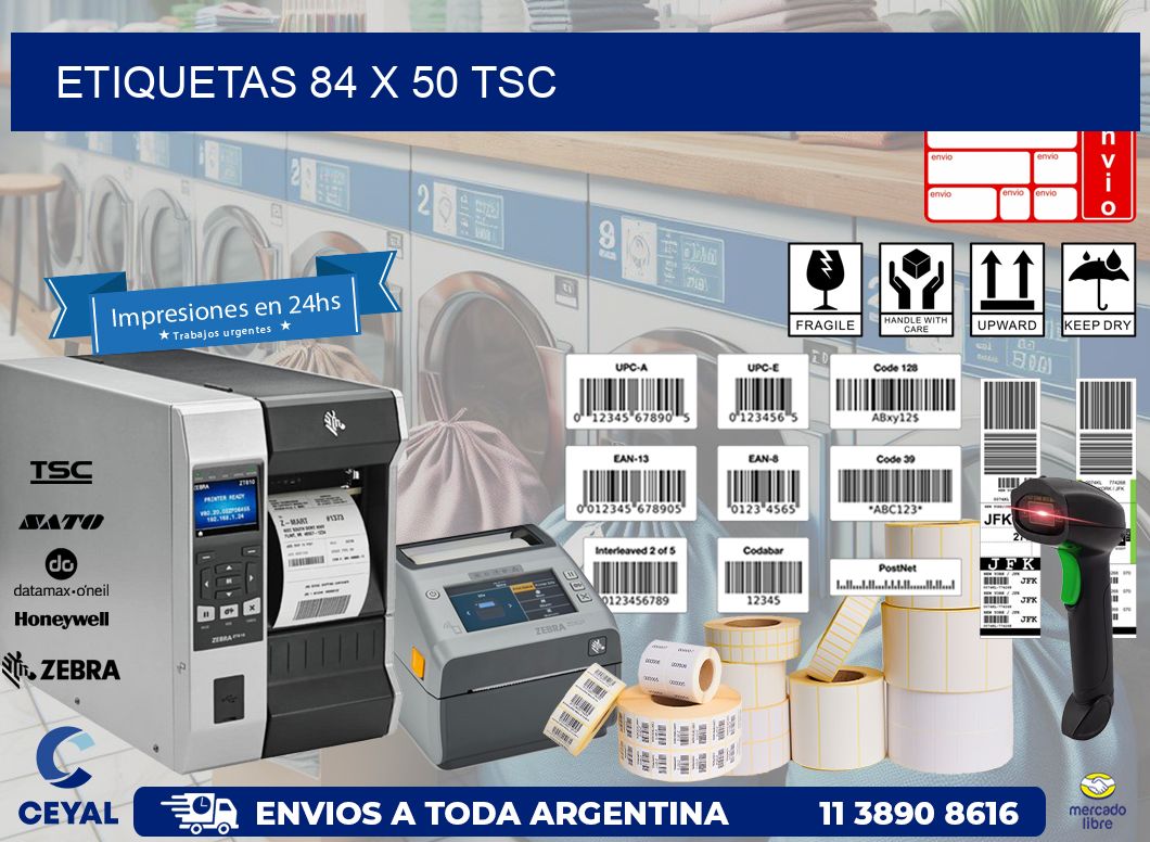 ETIQUETAS 84 x 50 TSC