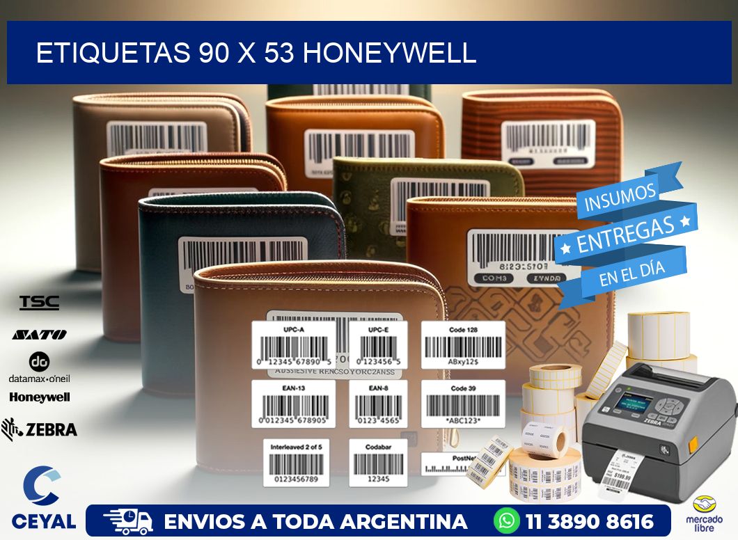 ETIQUETAS 90 x 53 HONEYWELL