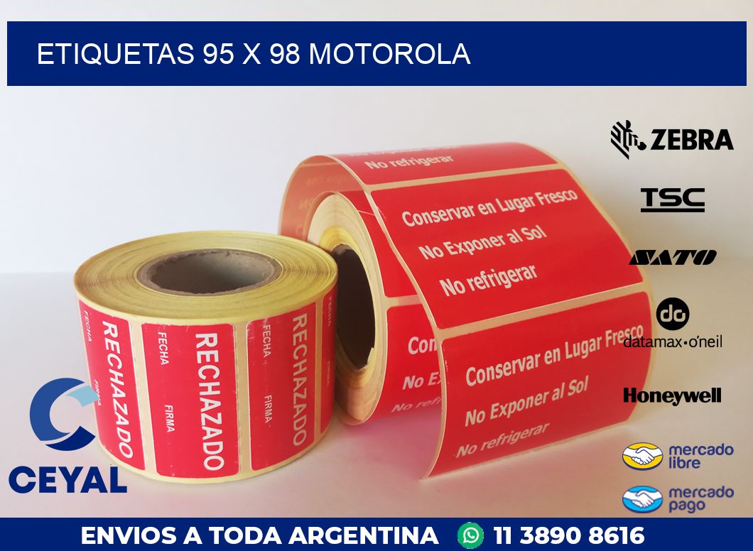 ETIQUETAS 95 x 98 MOTOROLA