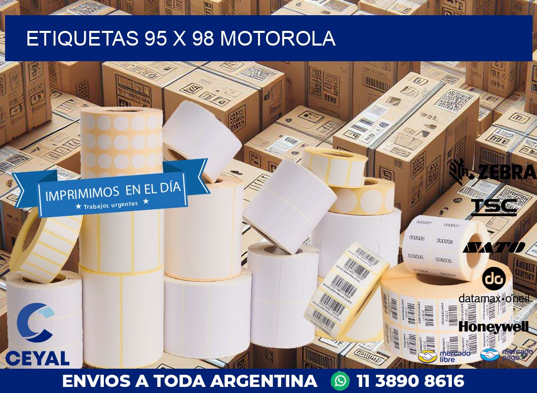 ETIQUETAS 95 x 98 MOTOROLA