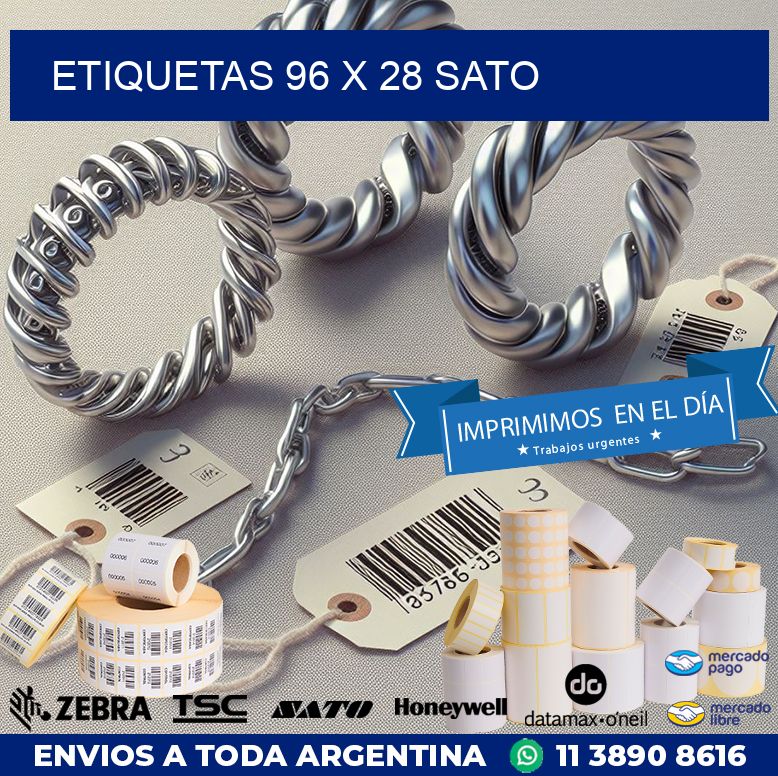 ETIQUETAS 96 x 28 SATO