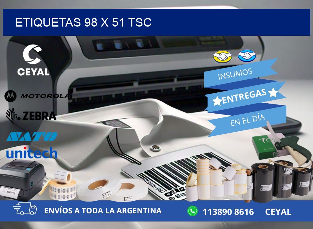 ETIQUETAS 98 x 51 TSC
