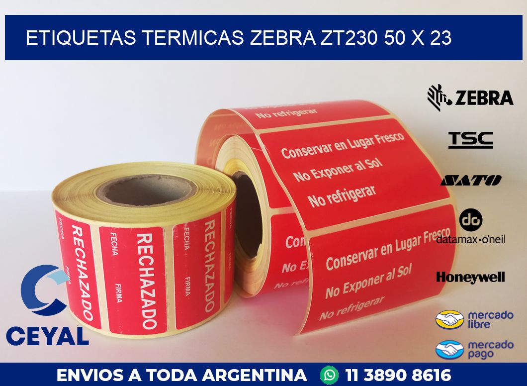 ETIQUETAS TERMICAS ZEBRA ZT230 50 x 23