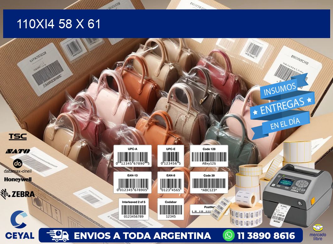 110Xi4 58 x 61