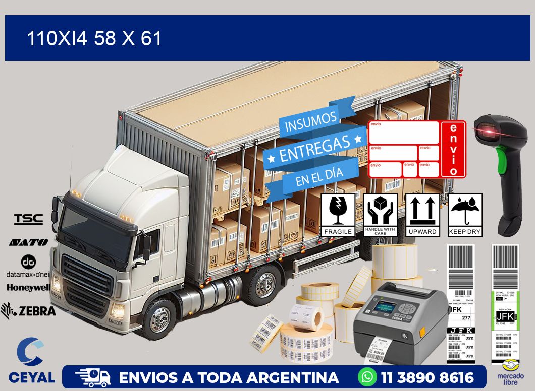 110Xi4 58 x 61