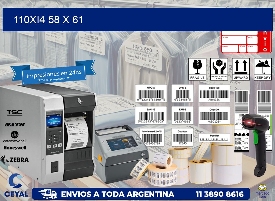110Xi4 58 x 61
