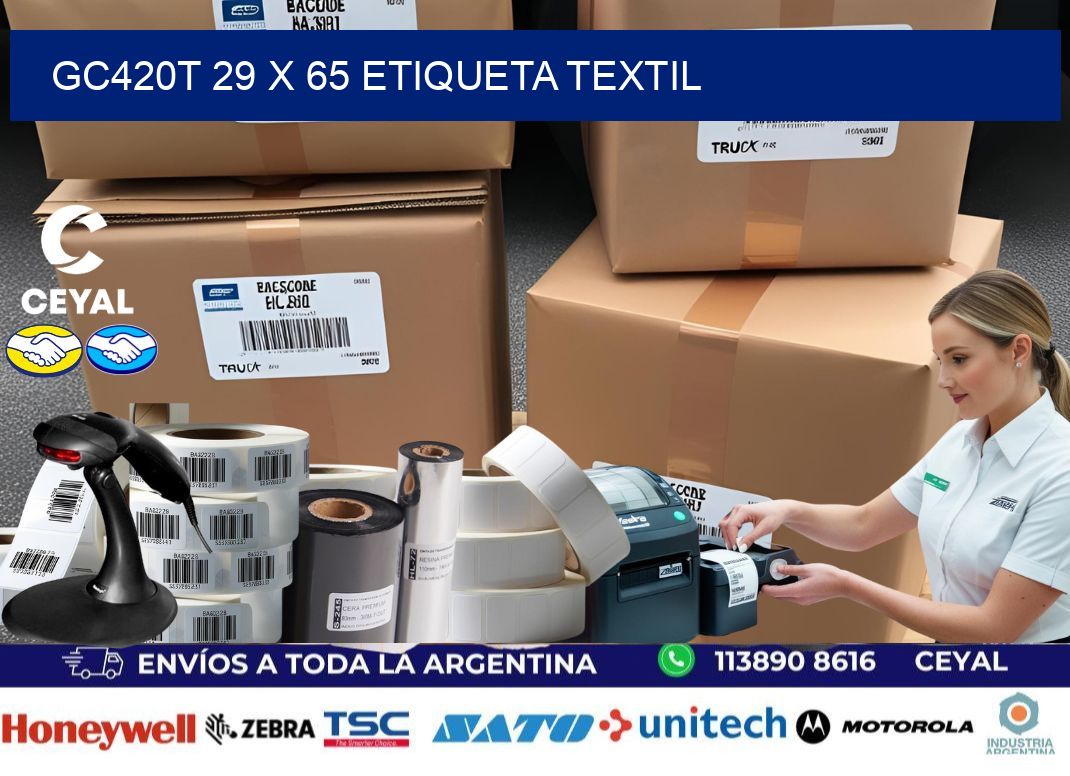 GC420T 29 x 65 ETIQUETA TEXTIL