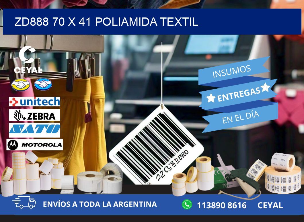 ZD888 70 x 41 POLIAMIDA TEXTIL