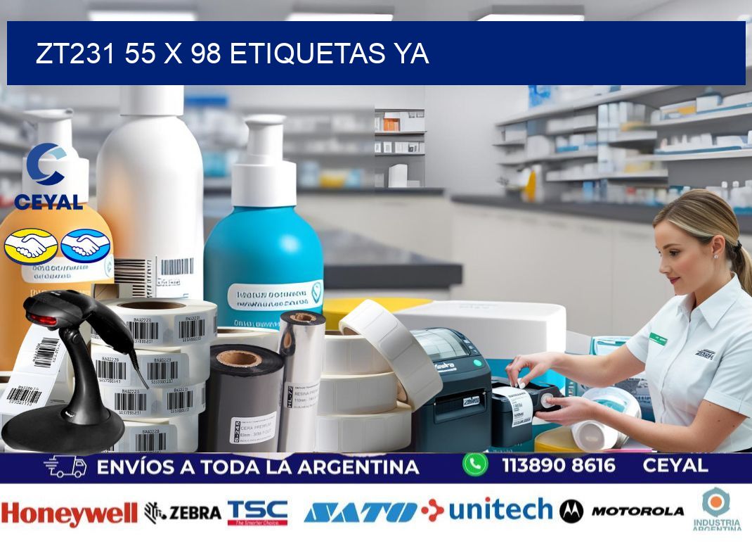 ZT231 55 x 98 ETIQUETAS YA