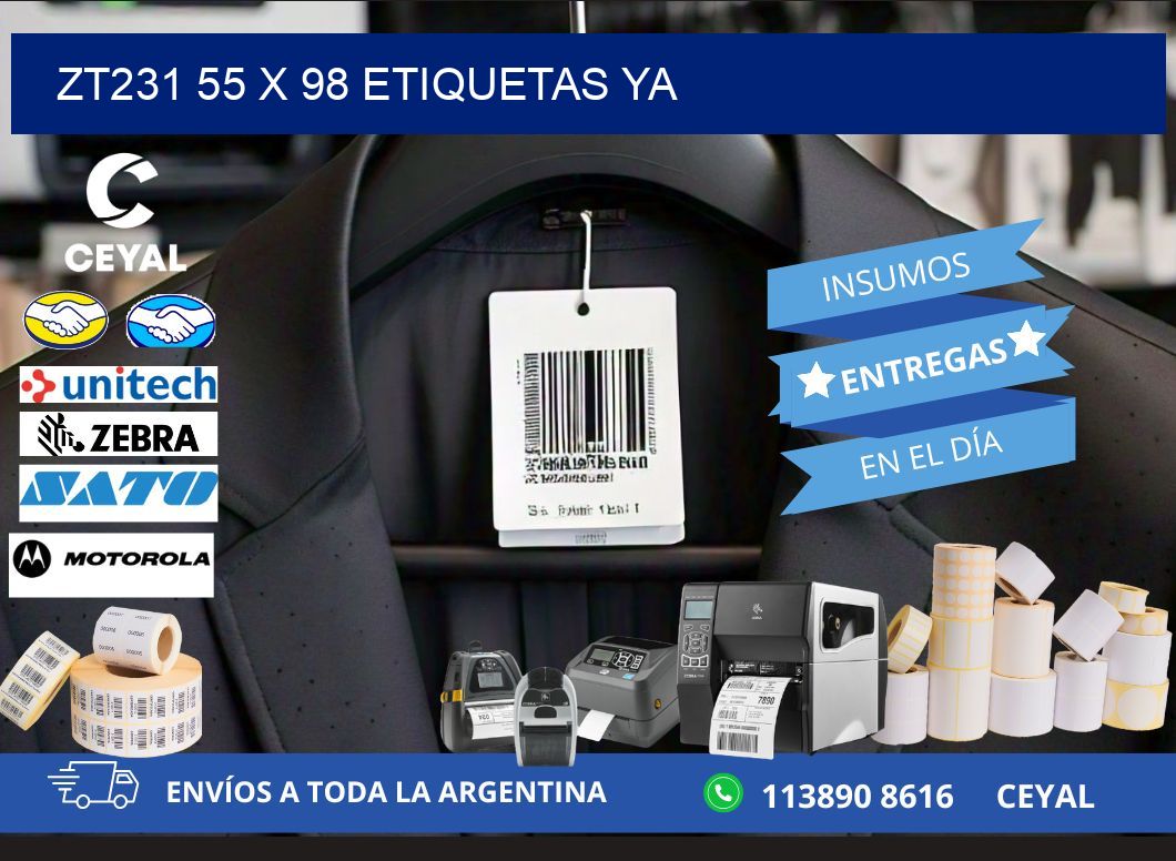 ZT231 55 x 98 ETIQUETAS YA