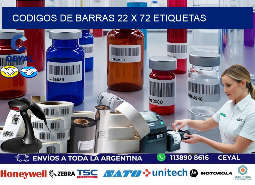 codigos de barras 22 x 72 etiquetas
